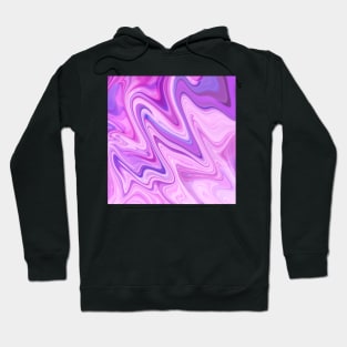 Zig Zag - Abstract in Pinks, Mauve and White Hoodie